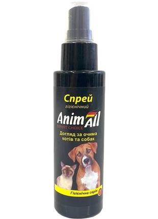 Спрей гігієнічний animall догляд за очима кішок і собак 100 мл (4820224500300)