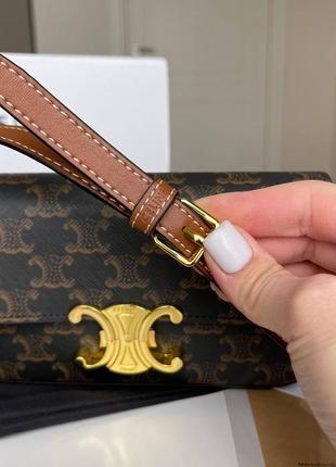 Сумка селин celine brown logo 6
