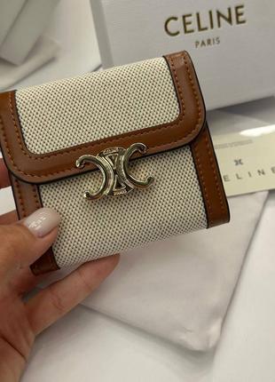 Кошелек селин celine wallet brown