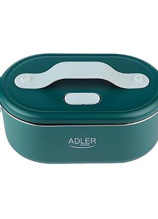 Ланч бокс з підігрівом їжі adler ad 4505 (55 вт, 0.8 л, компактний, з ручкою, ложка в комплекті)