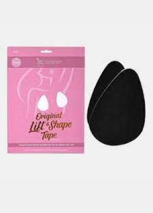 Одноразові наклейки на груди 2 пари original lift & shape tape від perky pear чорні one size c-d1 фото