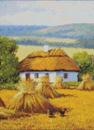 Алмазная мозаика "жатва" идейка amo7298 40х50 см