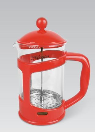 Френч-пресс для чая и кофе 1000мл maestro mr-1665-1000 чайник заварник с прессом стеклянный2 фото