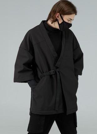 Куртка чоловіча кімоно оверсайз softshell осіння весняна tanzen | вітрівка кімоно чоловіче софтшелл