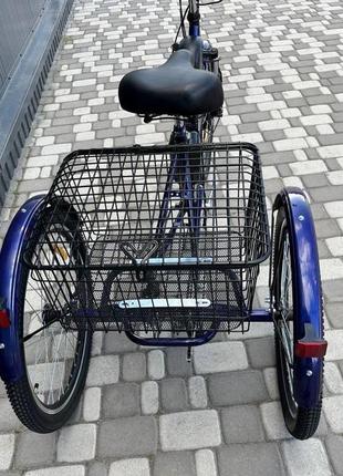 Триколісний електровелосипед 24" cubic-bike liman blue 500w 10.4 ah 48 v5 фото