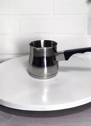 Турка для кави з неіржавкої сталі 300 мл maestro mr-1661-3 турка для індукційної плити