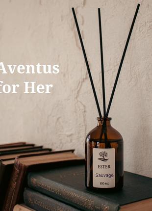 Аромадиффузор , премиум парфюм для дома aventus for her, диффузор с ароматом авентус фор хёр ester 100 мл