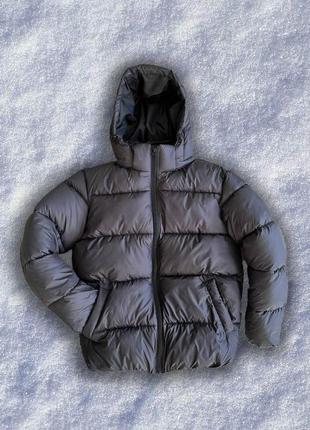 Пуховик чоловічий зимовий з капюшоном as зима до -20 * с темно-синій | куртка чоловіча зимова з капюшоном тепла2 фото