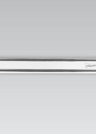 Магнітна планка алюміній для ножів кухонна 55 см maestro mr-1442-30 см магнітний тримач для ножів2 фото