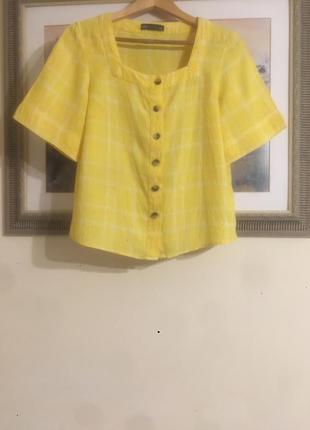 Льняная блуза6 фото