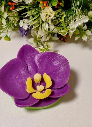 Ірис, орхідея, фіалкове серце. подарунковий набір мила ручної роботи з рослинними, ефірними оліями.4 фото