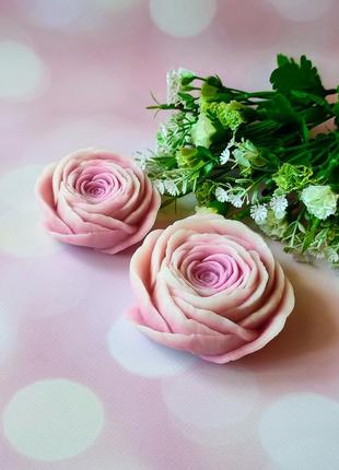 Розкішні чайні троянди. подарунковий набір мила ручної роботи з рослинними, ефірними оліями.4 фото
