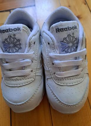 Детские кожаные кроссовки reebok 19-19.5