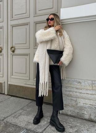 Шарфик,шарф кашемировый,пушистый,тёплый,длинный зимний шарфик