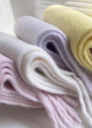 Шарфик,шарф кашемировый,пушистый,тёплый,длинный зимний шарфик