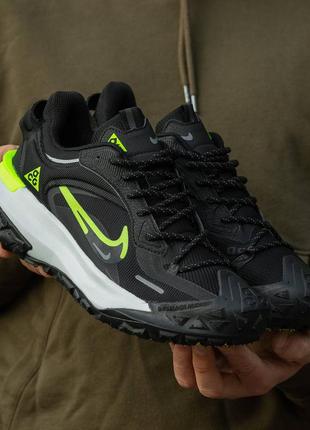 Мужские кроссовки nike acg mountain fly 2 low black green 40-43-44-45