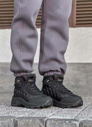 Якісні чорні чоловічі термо черевики,термо кросівки зимові,волгостійкі,чоловіче взуття на зиму 20245 фото