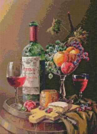 Алмазная мозаика "романтический ужин" ©mariagordeevaart amo7426 40х50 см