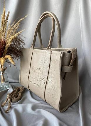 Сумка  tote bag beige 5