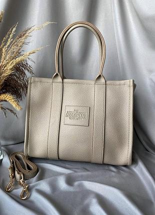 Сумка  tote bag beige 2