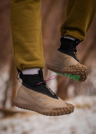 Мужские кроссовки nike acg mountain fly gore-tex black beige 40-41-42-43-44