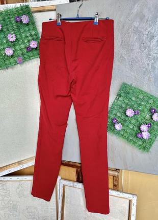 Червоні завужені штани zara4 фото