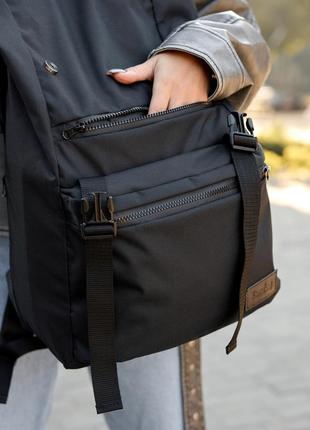 Женский рюкзак ролл sambag rolltop zard черный оксфорд9 фото