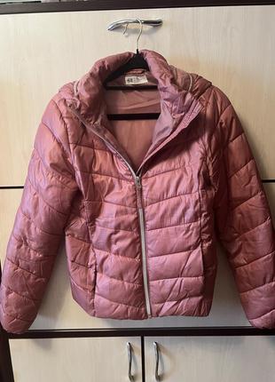 Девчачья розовая куртка, 11-12 лет, h&amp;m