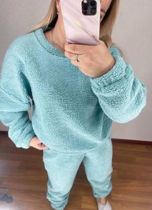 Теплая пижама 🥰 3 кольори8 фото