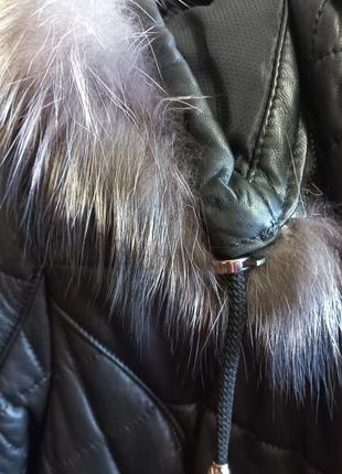 Женская кожаная куртка новая4 фото