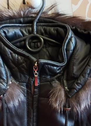 Женская кожаная куртка новая3 фото