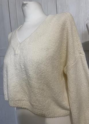 Укороченный текстурный свитер топ оверсайз свободный hollister, p. s-m