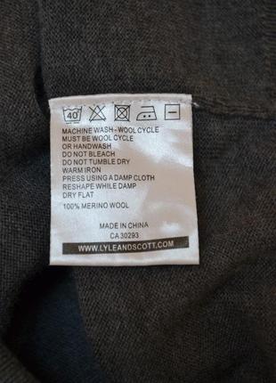 Шерстяной пуловер lyle scott 8