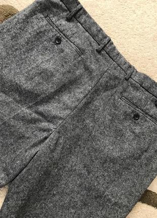 Класичні завужені теплі брюки slim fit5 фото