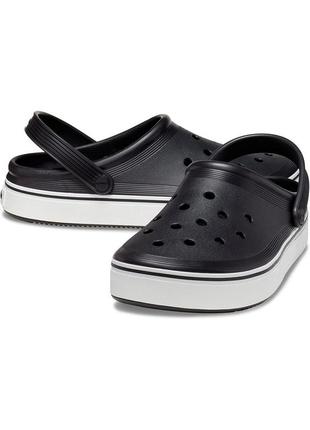 Кроксы черные crocs off court black2 фото