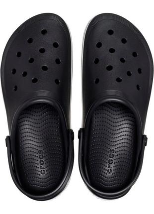 Кроксы черные crocs off court black4 фото