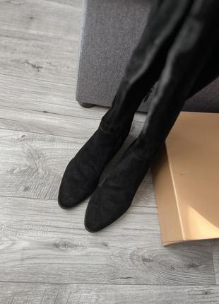 Сапог чулок (zara). ботфорды h&m. сапожки чулки