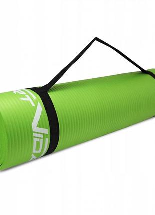 Килимок (мат) спортивний sportvida nbr 180 x 60 x 1.5 см для йоги та фітнесу sv-hk0250 green9 фото