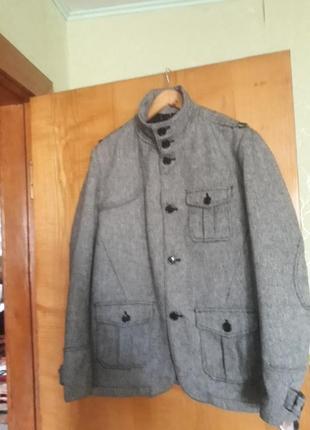 Шикарная теплая куртка/пиджак,h&m,180/108