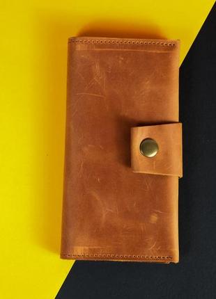 Шкіряний гаманець onebl ручної роботи з вінтажній шкіри