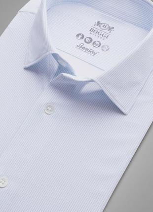 Сорочка boggi milano slim fit sky blue printed shirt with tokyo collar
оригінал, rrp 100€