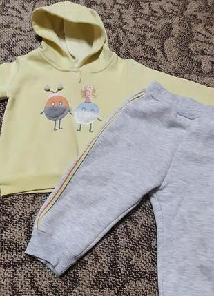 Костюм спортивний на флісі 9-12м  250грн.