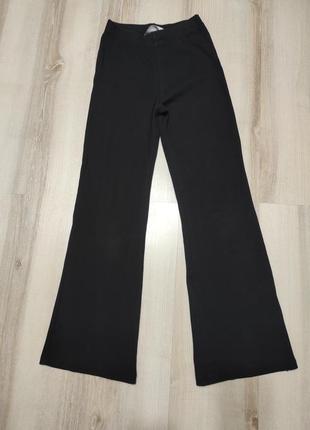 Широкі кльош штани в рубчик, штани-кюлоти в рубчик h&m на 12-14 років