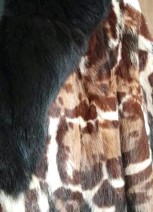 Шуба из натурального природного меха  липпии оцелот украшение рысь якуар леопард10 фото