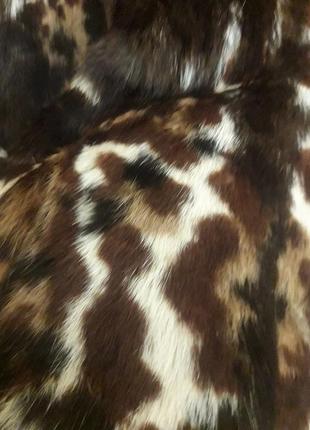 Шуба із натурального природного хутра оцелота або ліппія окрас рись якуар леопард6 фото