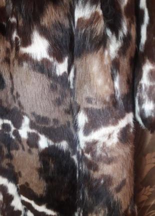 Шуба из натурального природного меха  липпии оцелот украшение рысь якуар леопард9 фото