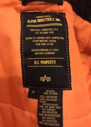 Чорна парку alpha industries3 фото