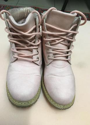 Ботинки розовые, деми2 фото