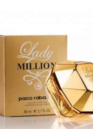 Парфюмированная вода женская paco rabanne lady million 80 мл