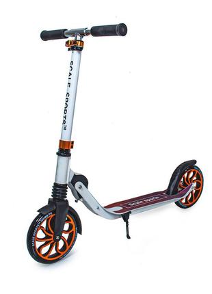 Складной самокат scale sports ss-17 двухколесный с амортизатором и подножкой